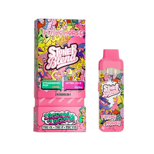 Strawberry Pop X After Love - Flying Horse Stoner Blend 3-in-1 THC Vape - 3.8
