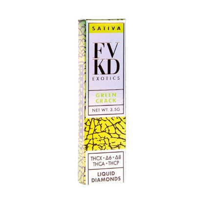 Green Crack FVKD Exotics Liquid Diamond's 3.5G Disposable