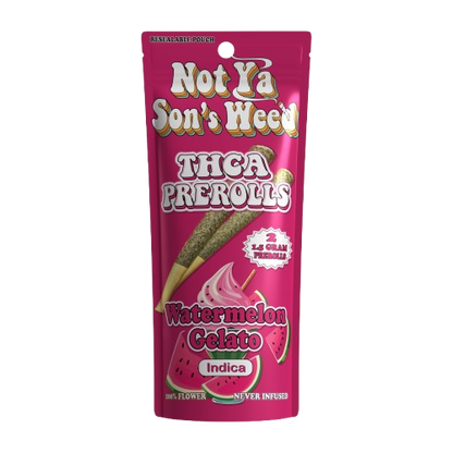 Watermelon Gelato Not Ya Son's Weed THCA Pre-Rolls 2-Pack