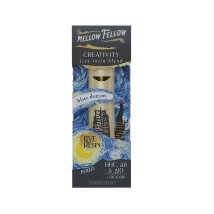 Blue Dream Mellow Fellow Creativity Live Resin Blend Disposable 2G