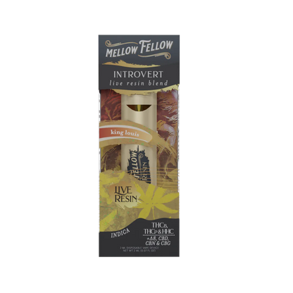 King Louis Mellow Fellow Introvert Live Resin Blend Disposable 2G