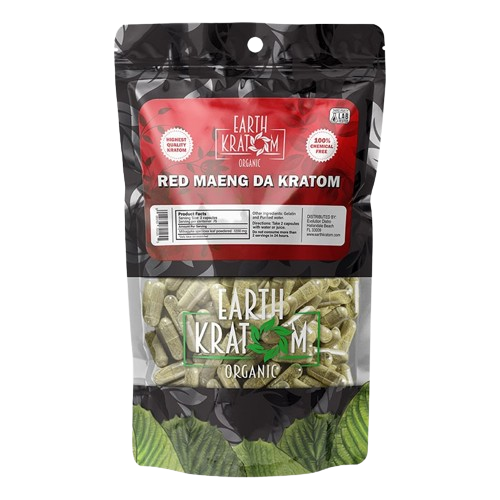 Earth Kratom Red Maeng Da Kratom Capsules