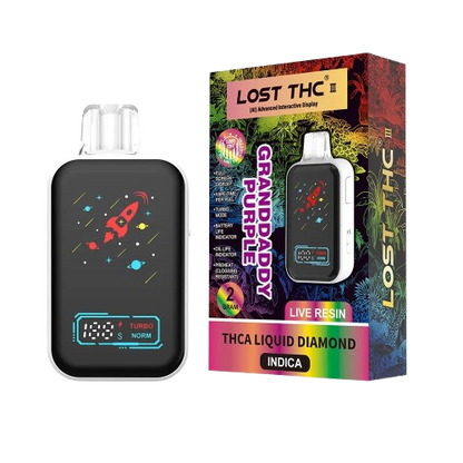 Granddaddy Purple Lost THC 2G THCA Liquid Diamond Disposable Vape