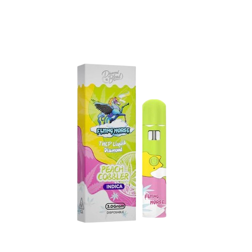 Peach Cobbler  - Flying Horse THCP Liquid Diamond Blend Disposable Vape - 3G