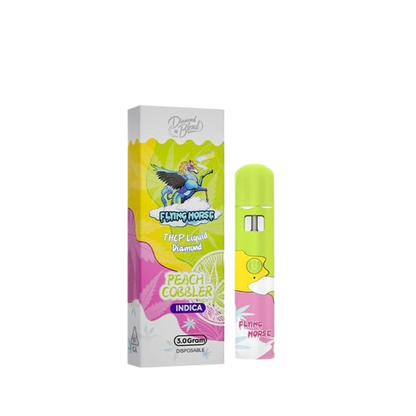 Peach Cobbler  - Flying Horse THCP Liquid Diamond Blend Disposable Vape - 3G