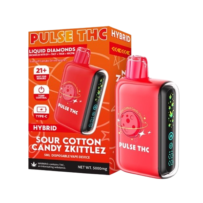 Sour Cotton Candy Zkitlez Pulse THC Liquid Diamond Disposable 5G