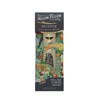 Juicy Fruit Mellow Fellow Recover Live Resin Blend Disposable 2G