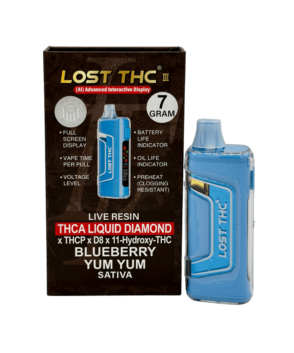 Blueberry Yum Yum Disposable 7G - Lost THC