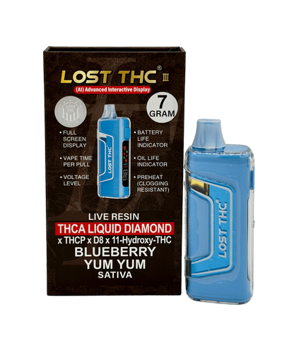 Blueberry Yum Yum Disposable 7G - Lost THC