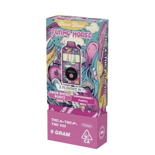 Flying Horse Stoner Blend Disposable Vape - 9G Bertha's Depot Flying Horse Stoner Blend Disposable Vape - 9G Bertha's Depot