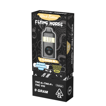 Flying Horse Stoner Blend Disposable Vape Black Edition - 9G