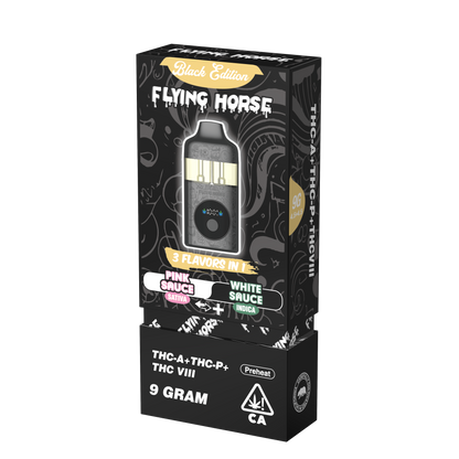 Flying Horse Stoner Blend Disposable Vape Black Edition - 9G