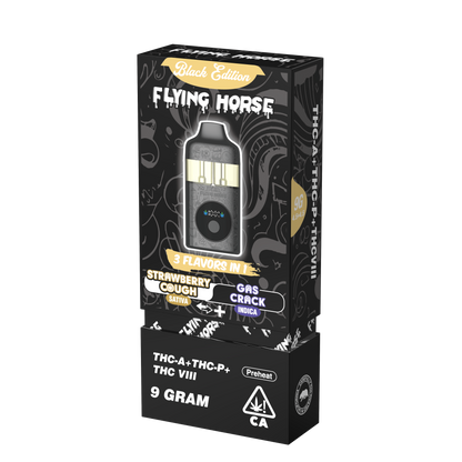 Flying Horse Stoner Blend Disposable Vape Black Edition - 9G