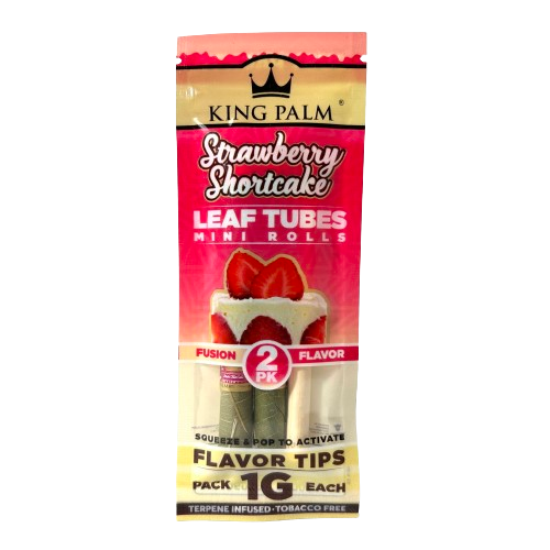 King Palm Strawberry Shortcake Mini Leaf Rolls 2-Pack