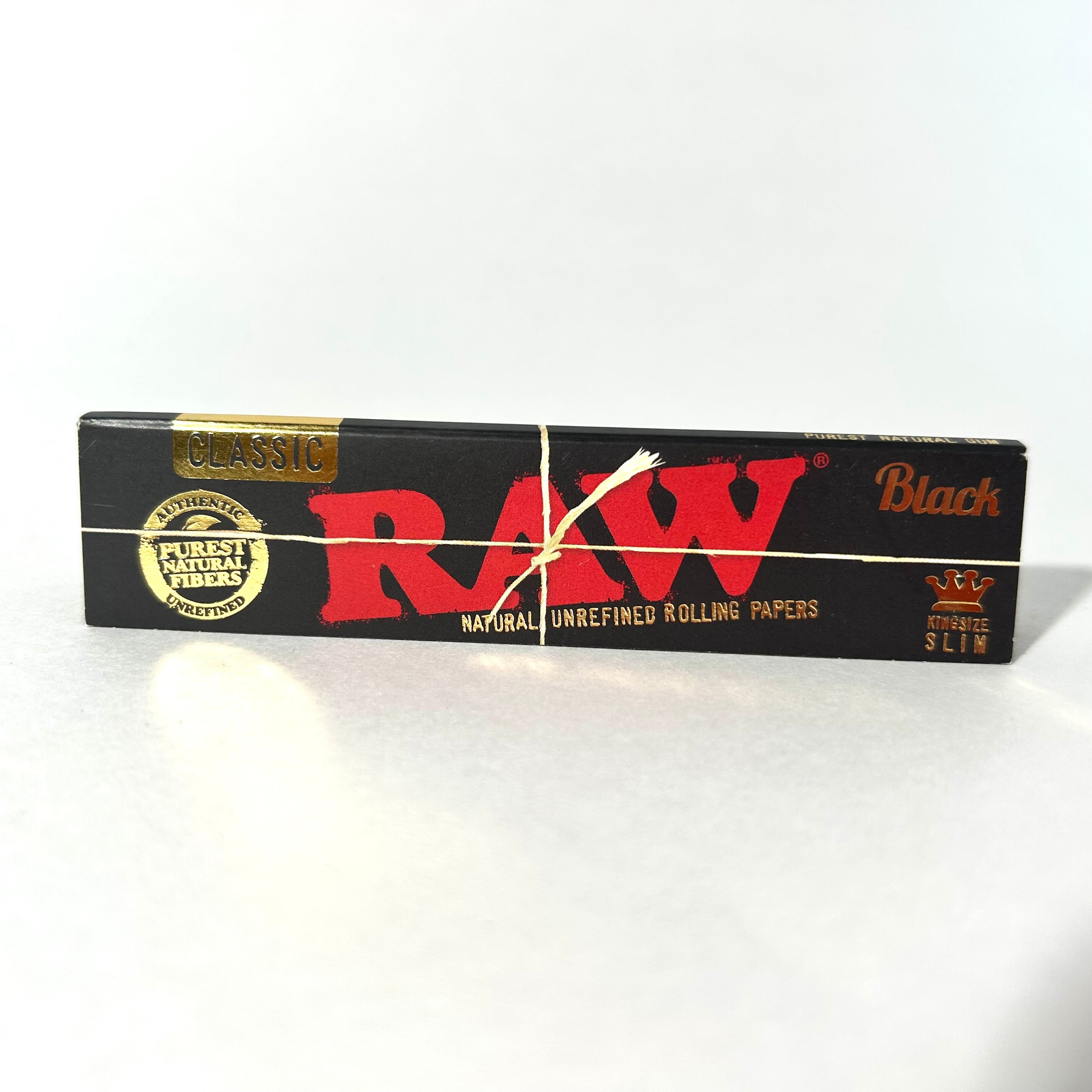 Raw Classic Black Natural Rolling Papers (King Size Slim) – Bertha's Depot