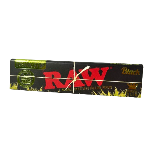 Raw Black Organic Hemp King Size Slim Rolling Papers