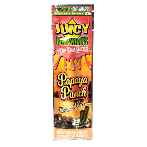 Juicy Hemp Wraps Papaya Punch 2-Pack