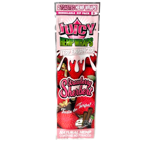 Juicy Hemp Wraps Strawberry Sherbet 2-Pack