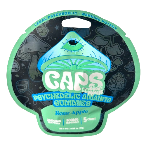 Caps Psychedelic Amanita Gummies Sour Apple 2500mg