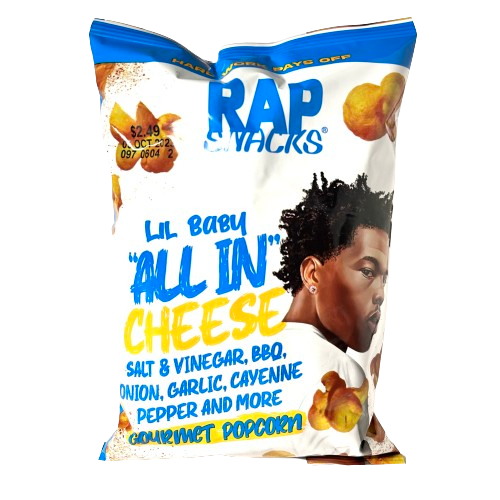 Rap Snacks Lil Baby All In CHeese Gourmet Popcorn