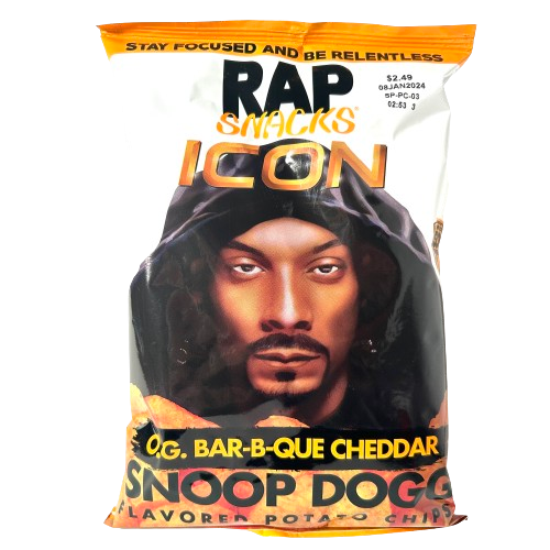 Rap Snacks Snoop Dogg O.G. Bar-B-Que Cheddar