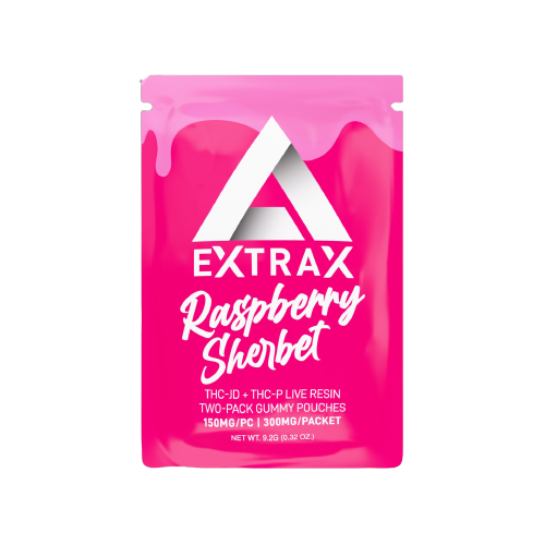 Delta Extrax Lights Out - Raspberry Sherbet Gummies 300mg