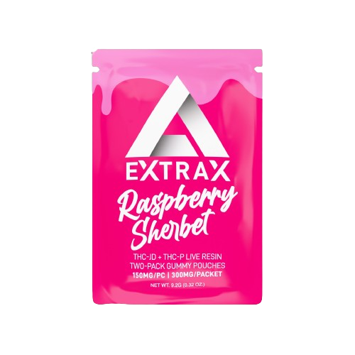 Delta Extrax Lights Out - Raspberry Sherbet Gummies 300mg