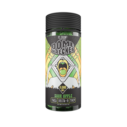 Sour Apple Dome Wrecker Gummies 11,000mg