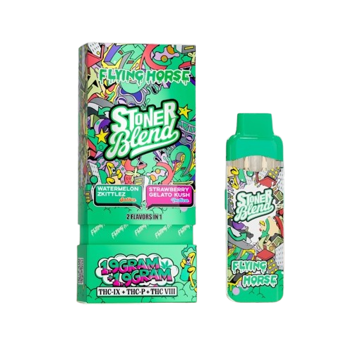 Watermelon Zkittlez X Strawberry Gelato Kush - Flying Horse Stoner Blend 3-in-1 THC Vape - 3.8
