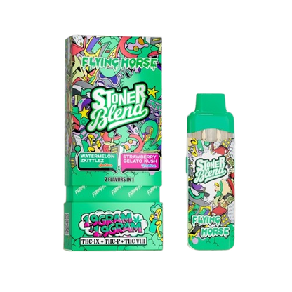 Watermelon Zkittlez X Strawberry Gelato Kush - Flying Horse Stoner Blend 3-in-1 THC Vape - 3.8