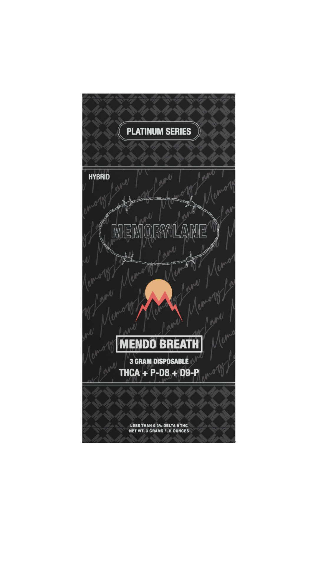 Mendo Breath Memory Lane Platinum Series Disposable 3G