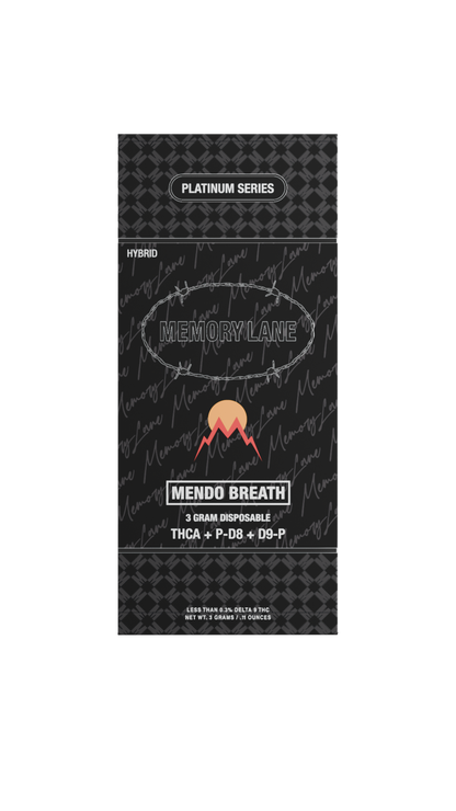 Mendo Breath Memory Lane Platinum Series Disposable 3G