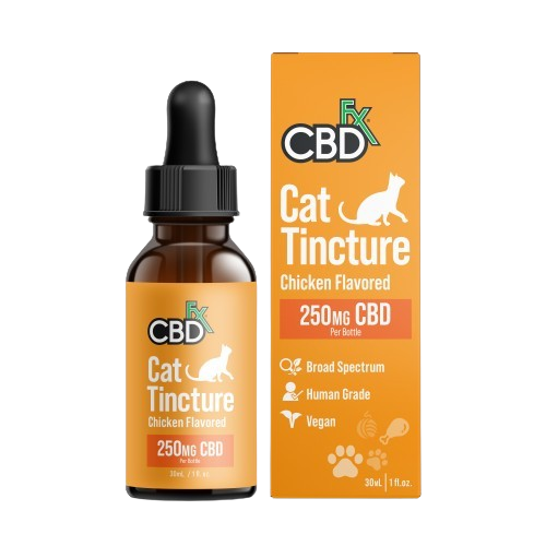 Chicken Flavored Cat Tincture 250mg CBD - CBDFX