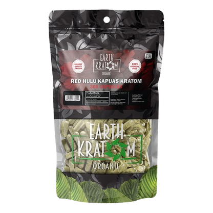 Earth Kratom Red Hulu Kapuas Capsules