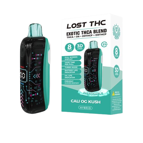 Lost THC Exotic THCA Blend Disposable Vape  8G - Cali OG Kush (Hybrid)