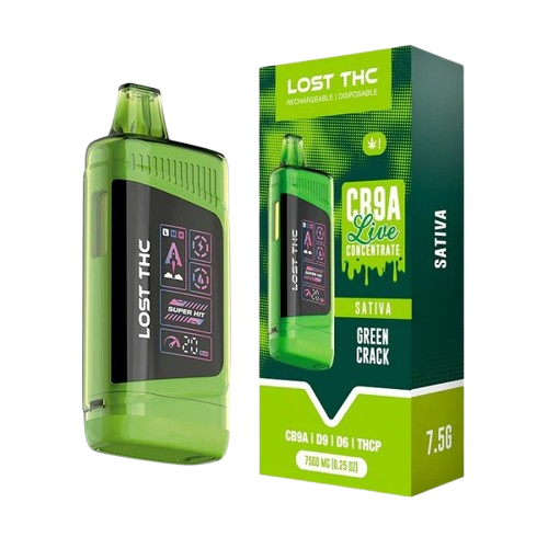 Green Crack Lost THC CB9A Disposable Vape 7.5g