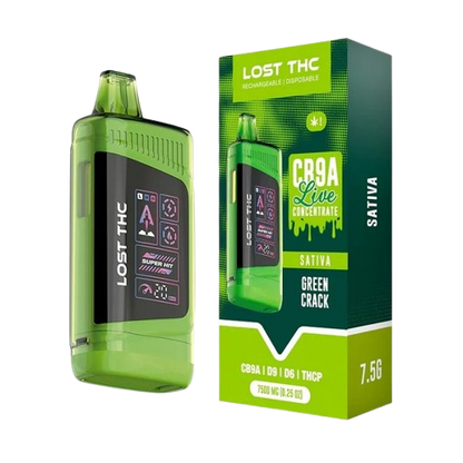 Green Crack Lost THC CB9A Disposable Vape 7.5g