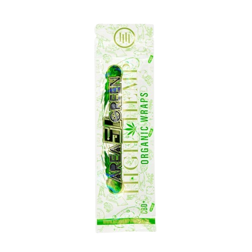 Area 51 Green High Hemp Organic Wraps 2-Pack