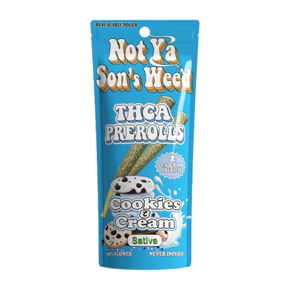 Cookies & Cream Not Ya Son's Weed THCA Pre-Rolls 2-Pack