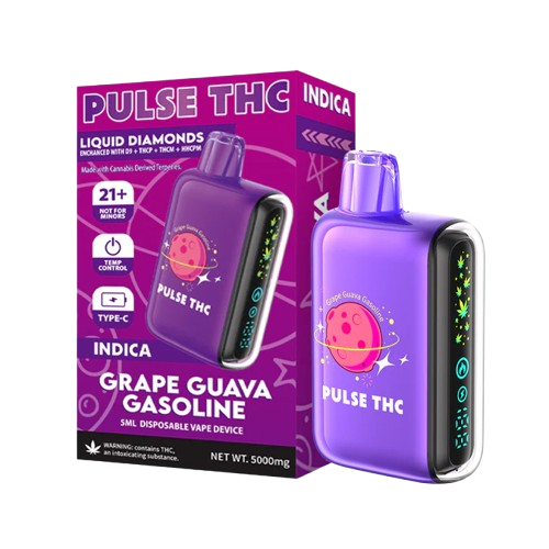 Grape Guava Gasoline Pulse THC Liquid Diamond Disposable 5G