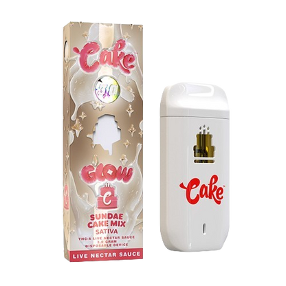 Sundae Cake Mix Cake Glow THCA Disposable 3G