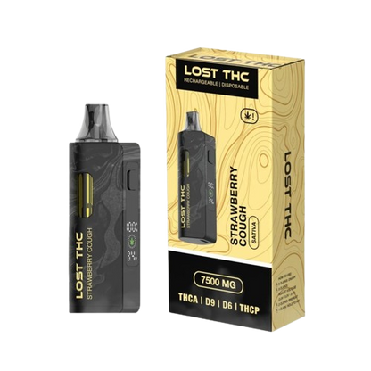 Strawberry Cough Lost THC V2 Disposable Vape 7.5G Black Edition