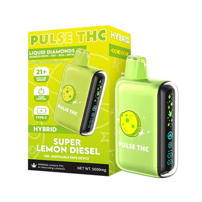 Super Lemon Diesel Pulse THC Liquid Diamond Disposable 5G