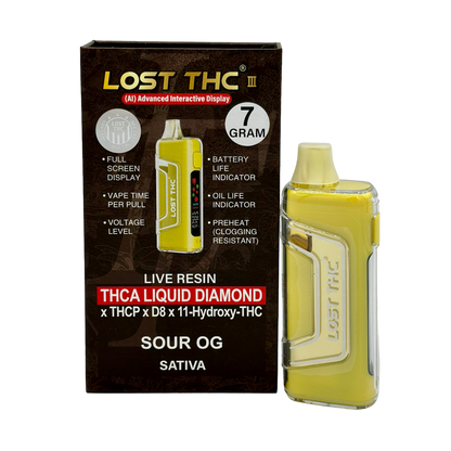 Sour OG. Disposable 7G - Lost THC