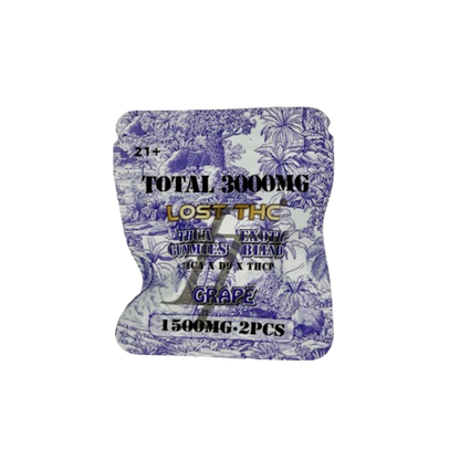 Grape Lost THC THCA Gummies - 3000mg