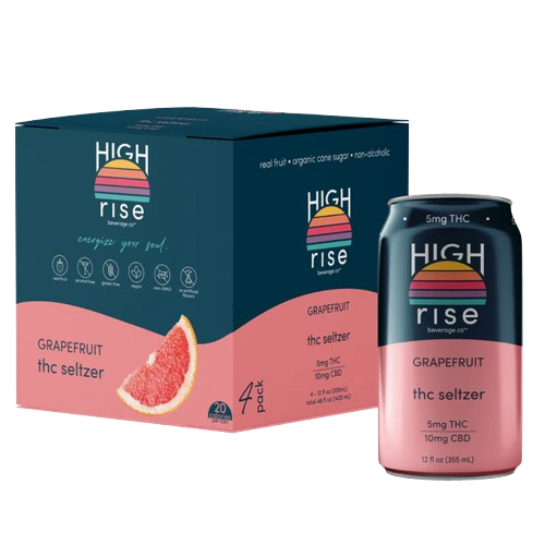 High Rise THC Seltzer 4 Pack - 5mg