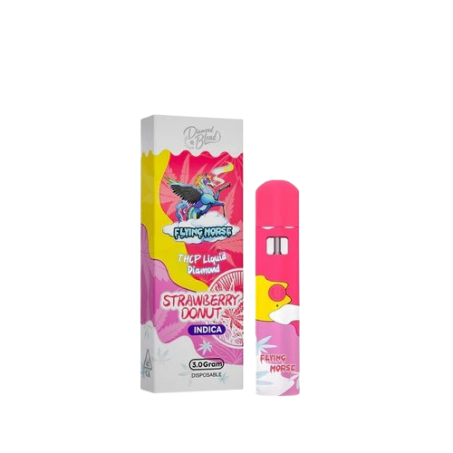 Strawberry Donut  - Flying Horse THCP Liquid Diamond Blend Disposable Vape - 3G