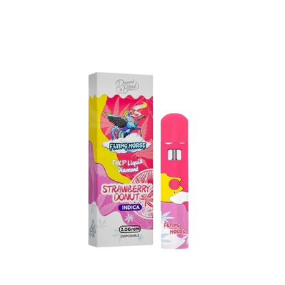 Strawberry Donut  - Flying Horse THCP Liquid Diamond Blend Disposable Vape - 3G