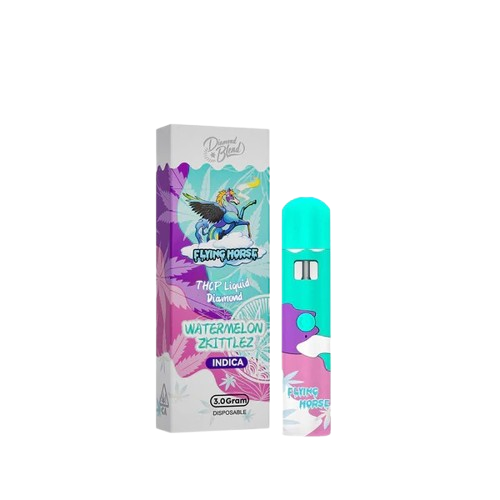Watermelon Zkittlez  - Flying Horse THCP Liquid Diamond Blend Disposable Vape - 3G
