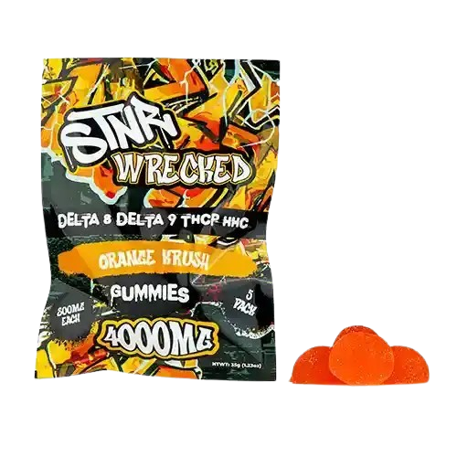Orange Krush STNR Wrecked Gummies - 4000mg